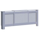  Radiatordeksel MDF grå 205 cm