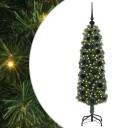  Kunstig juletre med 150 LED grønn 120 cm PVC og stål og plast