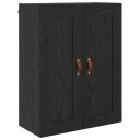  Veggskap Svart Eik 69,5 x 34 x 90 cm Konstruert tre