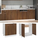 vidaXL Underskap til vask brun eik 80x46x81,5 cm konstruert tre