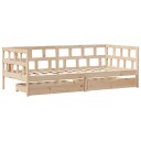  Dagseng med skuffer 90x200 cm heltre furu