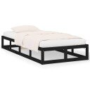 vidaXL Sengeramme svart 75x190 cm 2FT6 Small Single heltre