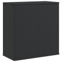 vidaXL Putekasse PE-rotting 100x49x103,5 cm svart