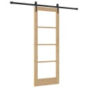 vidaXL Skyvedør med hardware-sett 73,5x198,5 cm Solid Furu