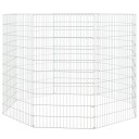 Vidaxl Kaninbur Med 8 Paneler 54X100 cm Galvanisert Jern
