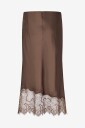 Second Female   Skjørt Wila Lace Midi Skirt   Brun