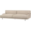 Gubi Flaneur Sofa FC 2 seters Ben Svart / Hot Madison 073 Beige