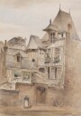 Street Scene With Medieval Houses By Arnold W. Brunner Plakat Plakat / 21x30cm