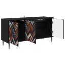 vidaXL TV skap OMMEN 102 x 33 x 51 cm Svart eik Konstruert tre