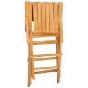 vidaXL Klappstoler 6 stk. 55x62x90 cm heltre teak