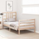 vidaXL Sengeramme med hodegavl 3FT single heltre