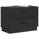  Nattbordskap med skuff Svart 62 x 34,5 x 44,5 cm Konstruert tre