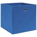 vidaXL Oppbevaringsbokser 4 stk blå 32x32x32 cm stoff