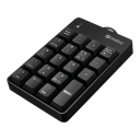 Sandberg Kablet Numerisk Tastatur USB Numpad Svart