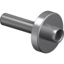 Uponor Smart Aqua Plus rettnippel med rosett, 1/2" x 1/2" Krom