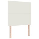  LED Hodegavl med LED lysstrimler Krem 100 cm Corduroy stoff