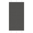  plisségardin sort 110x200 cm Stoff Bredde 109,4 Polyester