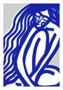 Blue Contours Plakat / 70x100cm