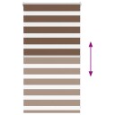  Sebragardin brun 70x100 cm stoff bredde 65,9 polyester