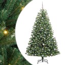  Kunstig sammensatt juletre grønn 240 cm PVC og metall