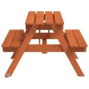  Piknikbord for 4 barn med parasollhull heltre gran