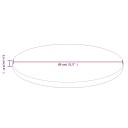  Rund bordplate mørkebrun Ø80x1,5 cm behandlet heltre eik 342970