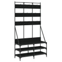  Klesstativ med skooppbevaring svart 100x40x184 cm 8721012196391