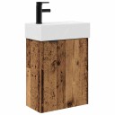  Badeværelses enhet med kran Gammelt tre 45,5 x 22,5 x 84 cm