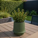 SACKit Gaia 38 Utend??rs Hagepotte   17 cm   OlivenGrå?nn