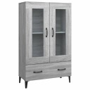  Highboard grå sonoma 70x31x115 cm konstruert tre