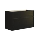 Dansani Inzo Alu-ramme Svart Underskap 2 Skuff eik / 100cm