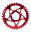 Absolute Black Drev 30T Direkte Montering SRAM GXP/BB30/DUB Rød