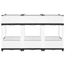 vidaXL Høybed 120x40x71 cm polypropylen