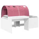  Seng med Tunnel 4 pcs Artisian Eik og Rosa Konstruert tre