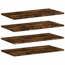  Vegghyller 4 stk røkt eik 60x30x1,5 cm konstruert tre 8721012209312