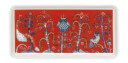 iittala Taika tallerken rektangel 12x24 cm rød