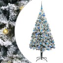  Kunstig juletre med 300 LED grønn 180 cm PVC og Stål og Plast
