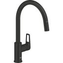Grohe Kjøkkenbatteri Startloop Med Uttrekkbar C-Tut 8l Matt Sort