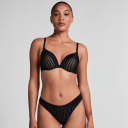 Hunkemöller Pia foret pushup-BH med bøyle Svart 75B