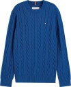 Tommy Hilfiger Cotton Cable Sweater   Blue   176