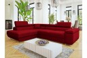Gabina Sofa med Sjeselong 3 seter   Rød