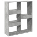  Bokhylle/romdeler betonggrå 100x33x115 cm