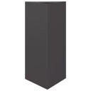 Plantekasse svart trekantet 30x26x75 cm stål