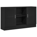  Serviesskap Svart 120 x 30.5 x 70 cm Konstruert tre