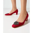 Manolo Blahnik Dame Sko Rød 37 EU,