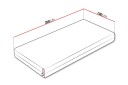 Arigna Fjærmadrass 100x200 cm -