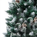 vidaXL Kunstig juletre med ED og kulesett og furukongler 240 cm