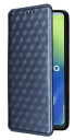EIDERWOOD Motorola Moto G04 / G24 / G24 Power PU Skinn Flip Deksel med Lommebok - Rombe - Blå