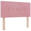  Hodegavl Med Knapper Rosa 100 cm Fløyel