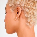 Pilgrim Iris Earrings Gold Plated   Gold   ONE SIZE